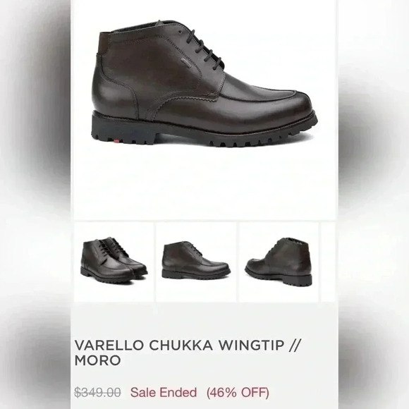 LLOYD VARELLO CHUKKA WINGTIP MORO GORETEX BROWN SHOES - Picture 3 of 7